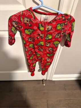 The Grinch Footie Pajamas Baby 0/3M